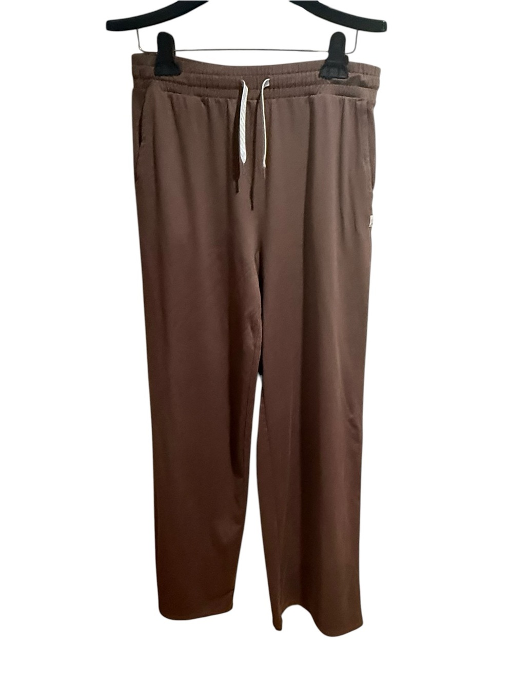 Vuori Halo Essential Wide Leg Pants Brown Size Medium Womens